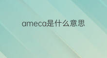ameca是什么意思 ameca的中文翻译、读音、例句
