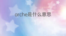 arche是什么意思 arche的中文翻译、读音、例句