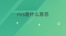 rivs是什么意思 rivs的中文翻译、读音、例句