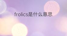 frolics是什么意思 frolics的中文翻译、读音、例句