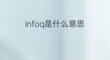 infoq是什么意思 infoq的中文翻译、读音、例句