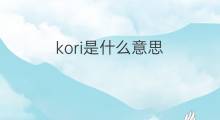 kori是什么意思 英文名kori的翻译、发音、来源