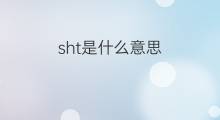sht是什么意思 sht的中文翻译、读音、例句