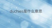 duchies是什么意思 duchies的中文翻译、读音、例句