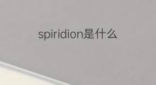 spiridion是什么意思 spiridion的中文翻译、读音、例句