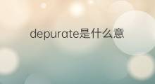 depurate是什么意思 depurate的中文翻译、读音、例句