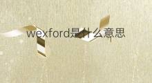 wexford是什么意思 wexford的中文翻译、读音、例句