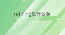 refining是什么意思 refining的中文翻译、读音、例句
