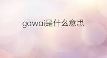 gawai是什么意思 gawai的中文翻译、读音、例句