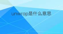 unwrap是什么意思 unwrap的中文翻译、读音、例句