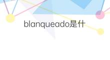 blanqueado是什么意思 blanqueado的中文翻译、读音、例句