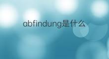 abfindung是什么意思 abfindung的中文翻译、读音、例句