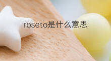 roseto是什么意思 roseto的中文翻译、读音、例句