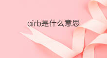 airb是什么意思 airb的中文翻译、读音、例句