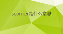 seamier是什么意思 seamier的中文翻译、读音、例句