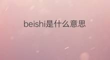 beishi是什么意思 beishi的中文翻译、读音、例句