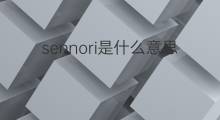 sennori是什么意思 sennori的中文翻译、读音、例句