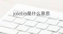 jalebis是什么意思 jalebis的中文翻译、读音、例句