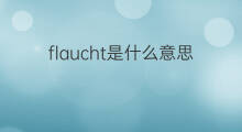 flaucht是什么意思 flaucht的中文翻译、读音、例句