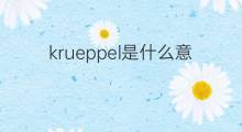 krueppel是什么意思 krueppel的中文翻译、读音、例句