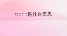 troon是什么意思 troon的中文翻译、读音、例句