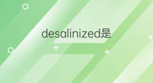 desalinized是什么意思 desalinized的中文翻译、读音、例句