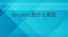tendenz是什么意思 tendenz的中文翻译、读音、例句