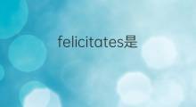 felicitates是什么意思 felicitates的中文翻译、读音、例句