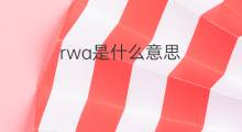 rwa是什么意思 rwa的中文翻译、读音、例句