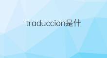 traduccion是什么意思 traduccion的中文翻译、读音、例句
