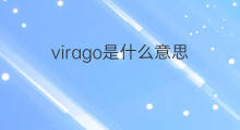 virago是什么意思 virago的中文翻译、读音、例句