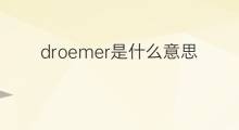 droemer是什么意思 droemer的中文翻译、读音、例句