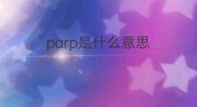 parp是什么意思 parp的中文翻译、读音、例句