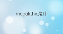 megalithic是什么意思 megalithic的中文翻译、读音、例句