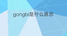 gongbi是什么意思 gongbi的中文翻译、读音、例句