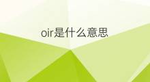 oir是什么意思 oir的中文翻译、读音、例句