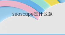 seascape是什么意思 seascape的中文翻译、读音、例句