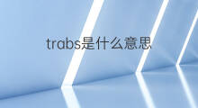 trabs是什么意思 trabs的中文翻译、读音、例句
