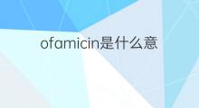 ofamicin是什么意思 ofamicin的中文翻译、读音、例句