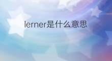 lerner是什么意思 lerner的中文翻译、读音、例句
