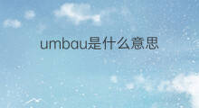 umbau是什么意思 umbau的中文翻译、读音、例句