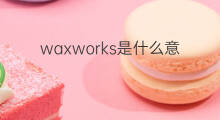 waxworks是什么意思 waxworks的中文翻译、读音、例句
