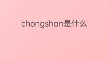chongshan是什么意思 chongshan的中文翻译、读音、例句