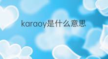 karaoy是什么意思 karaoy的中文翻译、读音、例句