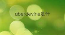 aberdevine是什么意思 aberdevine的中文翻译、读音、例句