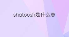 shatoosh是什么意思 shatoosh的中文翻译、读音、例句