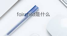 fairchild是什么意思 fairchild的中文翻译、读音、例句