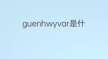 guenhwyvar是什么意思 guenhwyvar的中文翻译、读音、例句