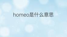 homeo是什么意思 homeo的中文翻译、读音、例句