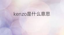 kenzo是什么意思 kenzo的中文翻译、读音、例句